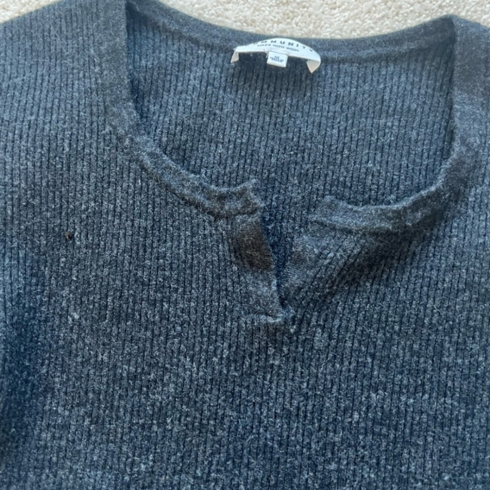 Aritzia Community Dark Grey Dress Size Medium GUC - Picture 3 of 5